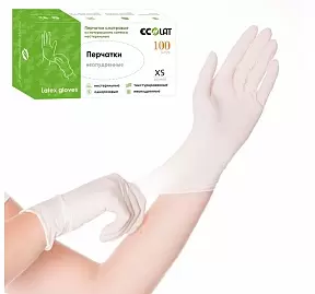 Перчатки медицинские латексные белые НЕопудренные размер XS фото
