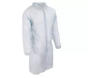Халат на липучках Эконом белый размер XL фото