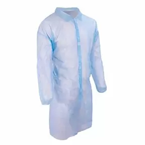 Халат на липучках Эконом голубой размер XL фото